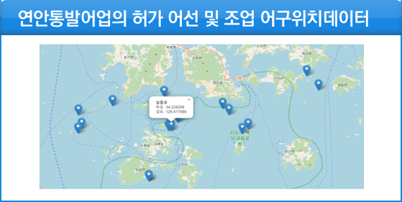 연안통발어업의 허가 어선 및 조업 어구위치데이터